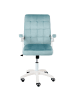 Beliani Bürostuhl DANDY in Blau/Weiß - (W) 58 x (H) 95 x (L) 58 cm