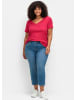 sheego 7/8-Jeans in blue denim