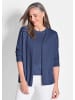 GOLDNER Cardigan in langer offener Form in marine