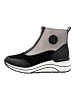 remonte Stiefelette Schwarz/Silber
