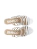 Bianco Mules in Silver