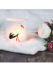 Mr. & Mrs. Panda Glas Windlicht Storch ohne Spruch in Transparent