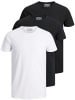 Jack & Jones 3er-Set  T-Shirt in Black/black/white