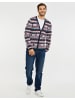 Threadbare Strickjacke Mens Xmas Cardigan Iceland in Navy