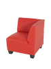 MCW Modular Sofa-System Moncalieri 3-1-1-1, Eckteil, rot