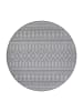 KADIMA DESIGN Teppich Kurzflor Rauten Wohnzimmer in Grau