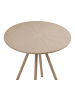 ebuy24 Cafétisch Berta Taupe 70 x 70 cm
