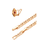faina Women Jewelry Set in rose gold red