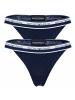 Emporio Armani String 2er Pack in Marine
