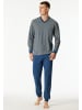 Schiesser Pyjama lang in dunkel-blau