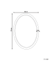 Beliani Wandspiegel FOISSY in Naturfarben - (W) 50 x (H) 70 x (L) 2 cm Vertikal
