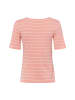 März T-Shirt in aprikot weiß - 0004