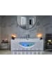 Beliani Whirlpool Badewannen HAWES in Weiß - (W) 80 x (H) 58 x (L) 180 cm