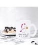 Mr. & Mrs. Panda Teetasse Einhorn Künstler mit Spruch in Transparent