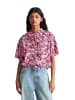 Marc O'Polo DENIM Kurzarm-Bluse relaxed in Medium Pink