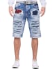 Cipo & Baxx Herren Regular Fit Shorts Stonewashed in Blue