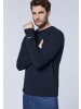 Polo Sylt Strickpullover mit Zopfmuster in Blau
