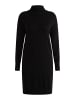 usha WHITE LABEL Strick Langarmkleid Midi in Schwarz