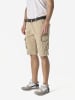 KOROSHI Herren cargo baumwollshorts in beige