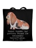 Mr. & Mrs. Panda Shopper Basset Hound Freund mit Spruch in Schwarz
