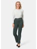 GOLDNER Leichte Baumwollschlupfhose MARTHA in flaschengrün