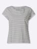 Heine Ringelshirt in weiß-steingrau-geringelt