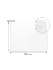 relaxdays Bodenschutzmattein Transparent - (B)120 x (T)150 cm