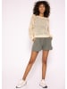 SASSYCLASSY Musselin Shorts mit Leo-Print in Khaki