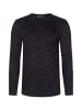 SikSilk Langarmshirt Marl in Black