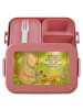 Mr. & Mrs. Panda Lunchbox Bär Arzt Design mit Spruch in Rot Pastell