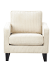Beliani Sessel VIND in Beige/Schwarz - (W) 79 x (H) 82 x (L) 85 cm