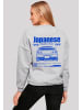 F4NT4STIC Oversize Sweatshirt Retro Car Oversize Japanese Streetstyle in grau meliert