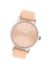 Oozoo Armbanduhr Oozoo Timepieces beige, rosa groß (ca. 42mm)