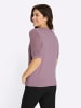 Sieh an! Ajour-Pullover in mauve