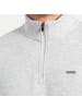 SMILODOX Half Zip Sweatshirt Jago in Grau Melange