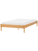 Beliani Doppelbett VEYRAC in Braun - (W) 148 x (H) 38 x (L) 211 cm
