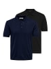 ONLY & SONS Poloshirt Wyler in Schwarz / dunkelblau