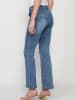 KOROSHI LANGE HOSE JEANS GLOCKE in blau