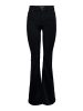 ONLY Schlaghosen-Jeans in Black Denim