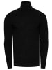 Rusty Neal Slim Fit Feinstrick Business Rollkragen-Pullover in Schwarz