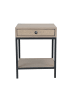 Signature Nachttisch GILLES in Helles - (W) 35  x (H) 54  x (L) 42  cm