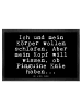 Mr. & Mrs. Panda Fußmatte Ich und mein Körper... mit Spruch in Schwarz