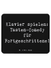 Mr. & Mrs. Panda Mouse Pad Spruch Klavier Tasten mit Spruch in Schwarz