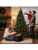 relaxdays Weihnachtskugel-Aufbewahrungsbox in Schwarz/ Rot - (B)33 x (H)33 x (T)33 cm