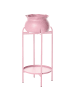 Beliani Outdoor Blumentopf MOKUREN in Rosa - (W) 25 x (H) 60 x (L) 25 cm