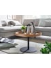 KADIMA DESIGN Couchtisch 61x61x40 cm Sofatisch Holz / Metall Wohnzimmertisch Eiche,