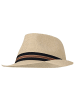Yuhu Herren Trilby Stroh-Papier-Hut Beige o. Braun in Beige