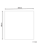 Beliani Kurzflor DAVUTLAR in Grau/Beige - (W) 200 x (H) 1 x (L) 200 cm