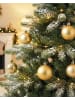 Beliani Weihnachtsbaumkugeln FEGEN in Gold