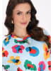faina T-Shirt in multicolor blue